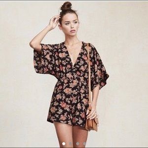 Reformation Floral Romper